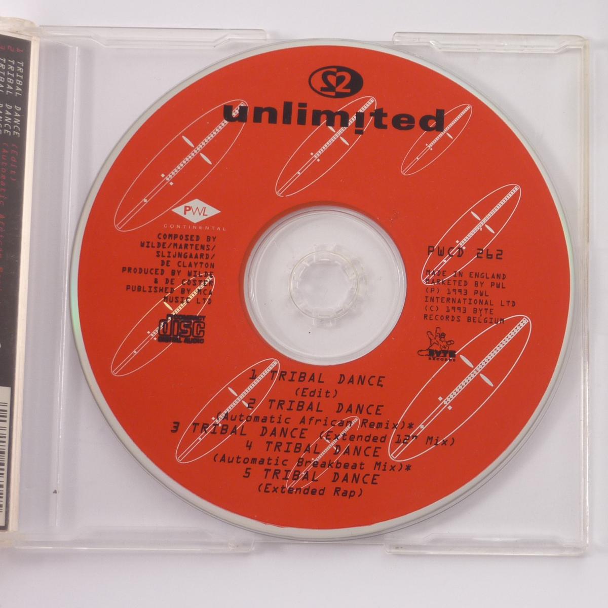 2 Unlimited Tribal Dance CD Single