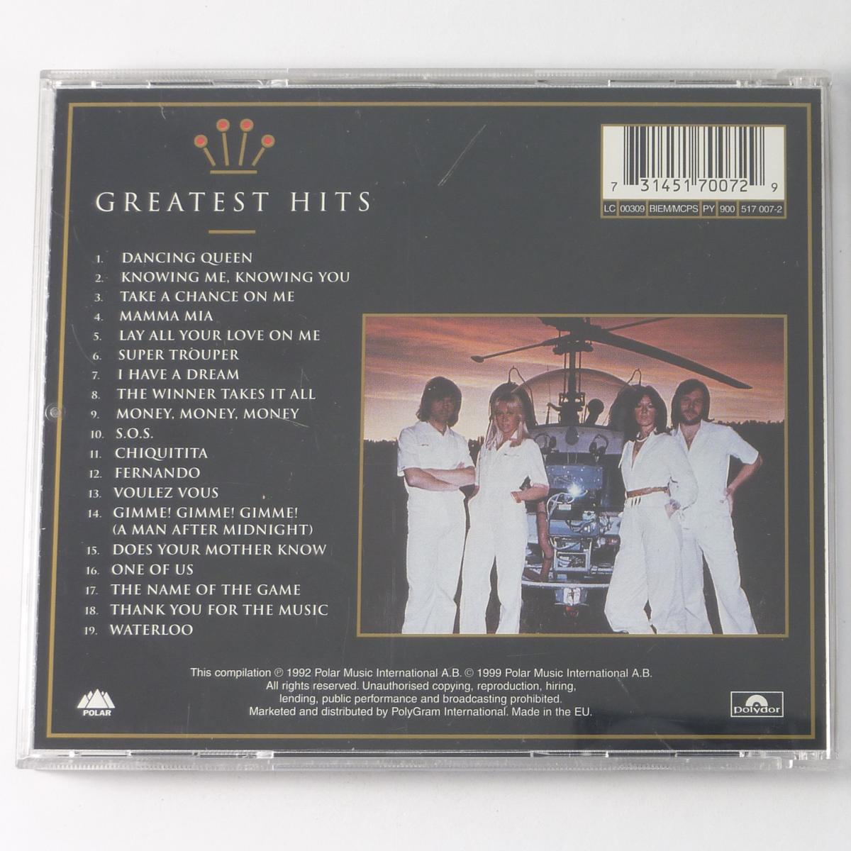 ABBA Gold (Greatest Hits) CD Compilation Reissue Remastered