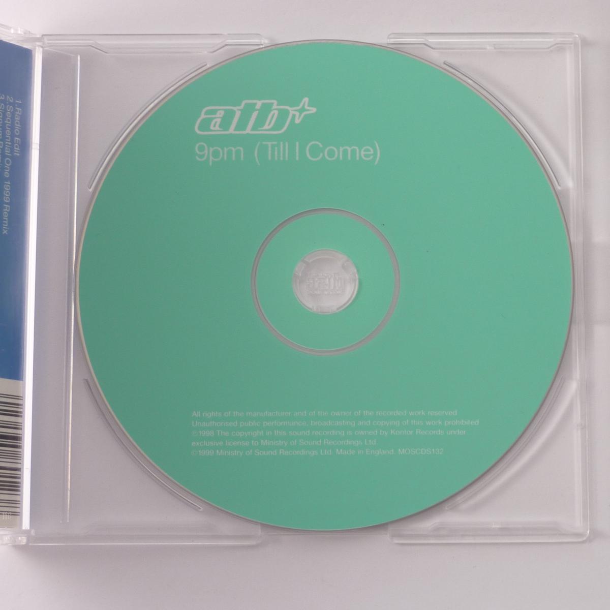 ATB 9pm (Till I Come) CD Single