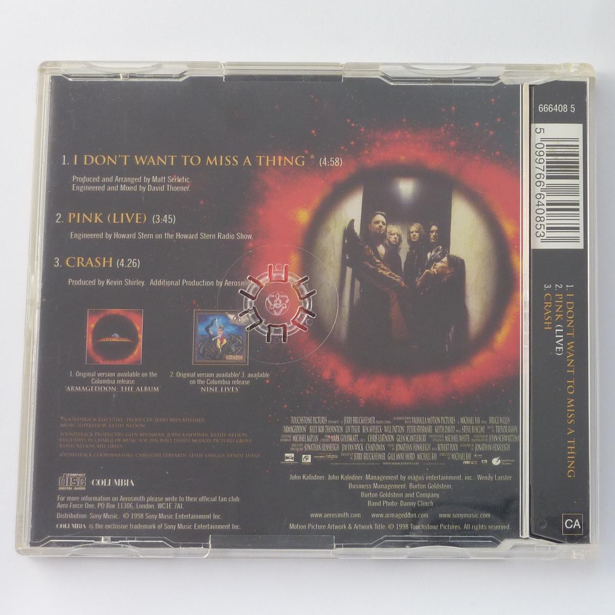 Aerosmith I Don't Want To Miss A Thing CD Single