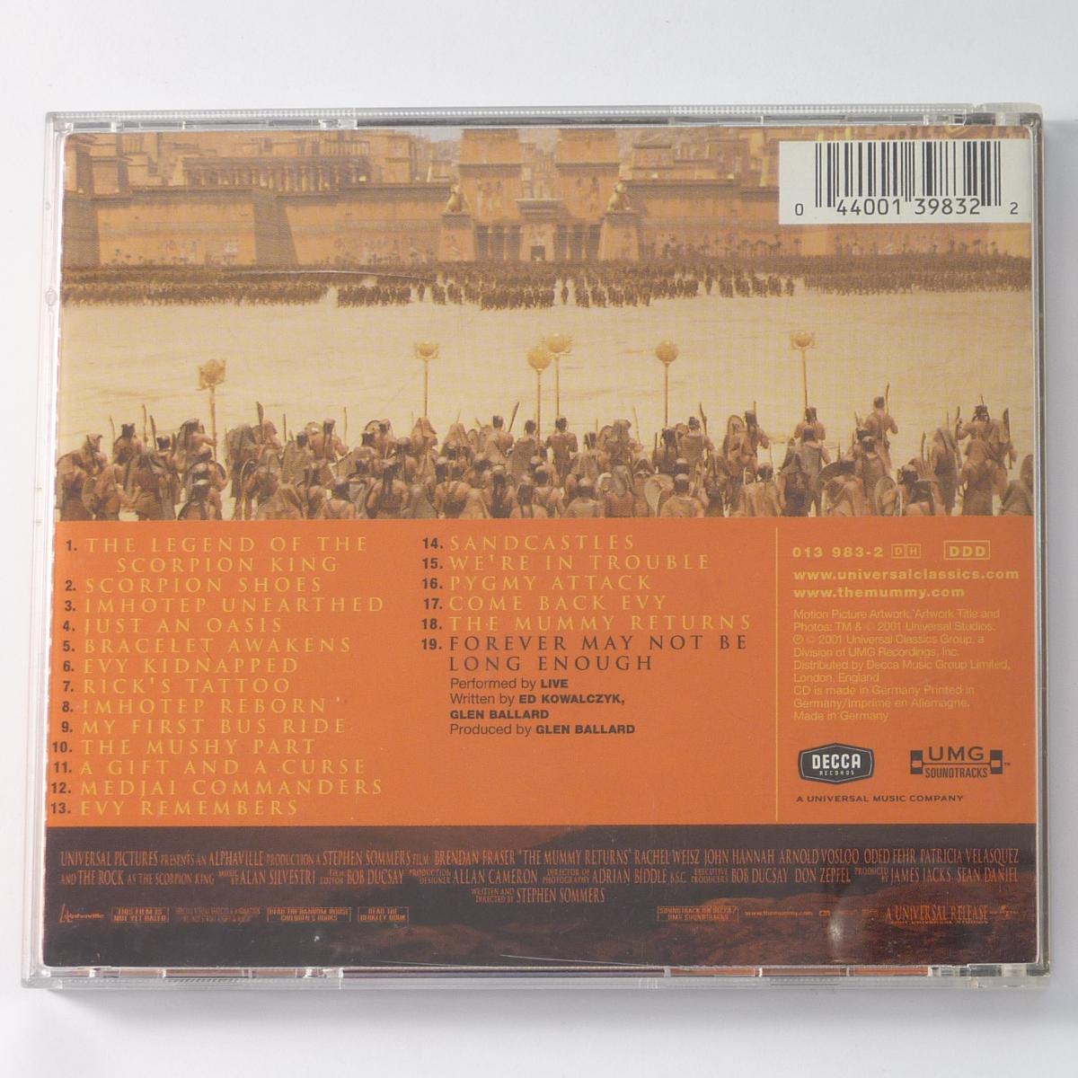 Alan Silvestri The Mummy Returns (Original Motion Picture Soundtrack) CD Album