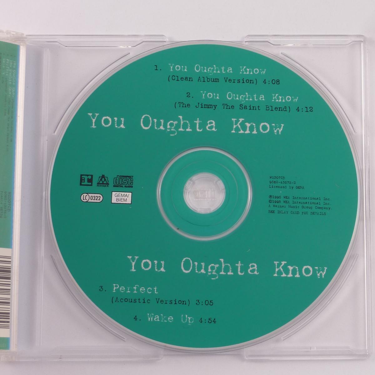 Alanis Morissette You Oughta Know CD Single