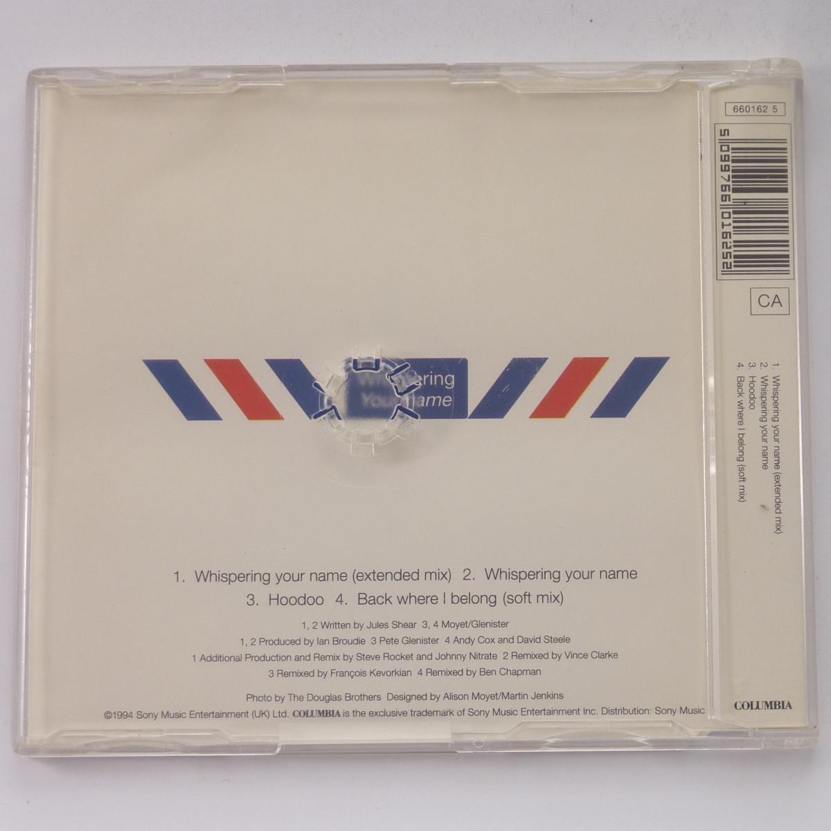 Alison Moyet Whispering Your Name CD Single CD2