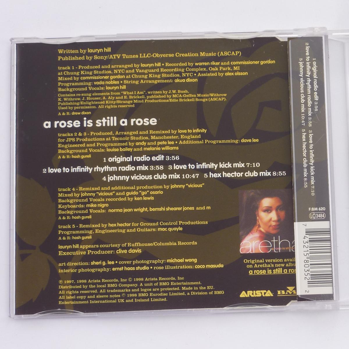 Aretha Franklin A Rose Is Still A Rose CD Single CD2