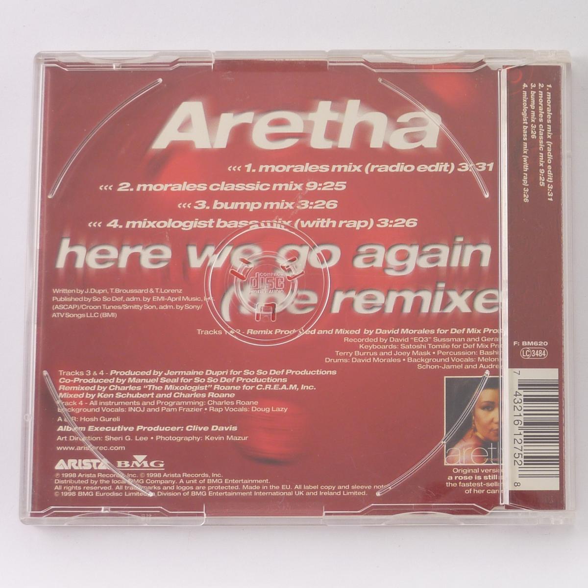 Aretha Franklin Here We Go Again (The Remixes) CD Single