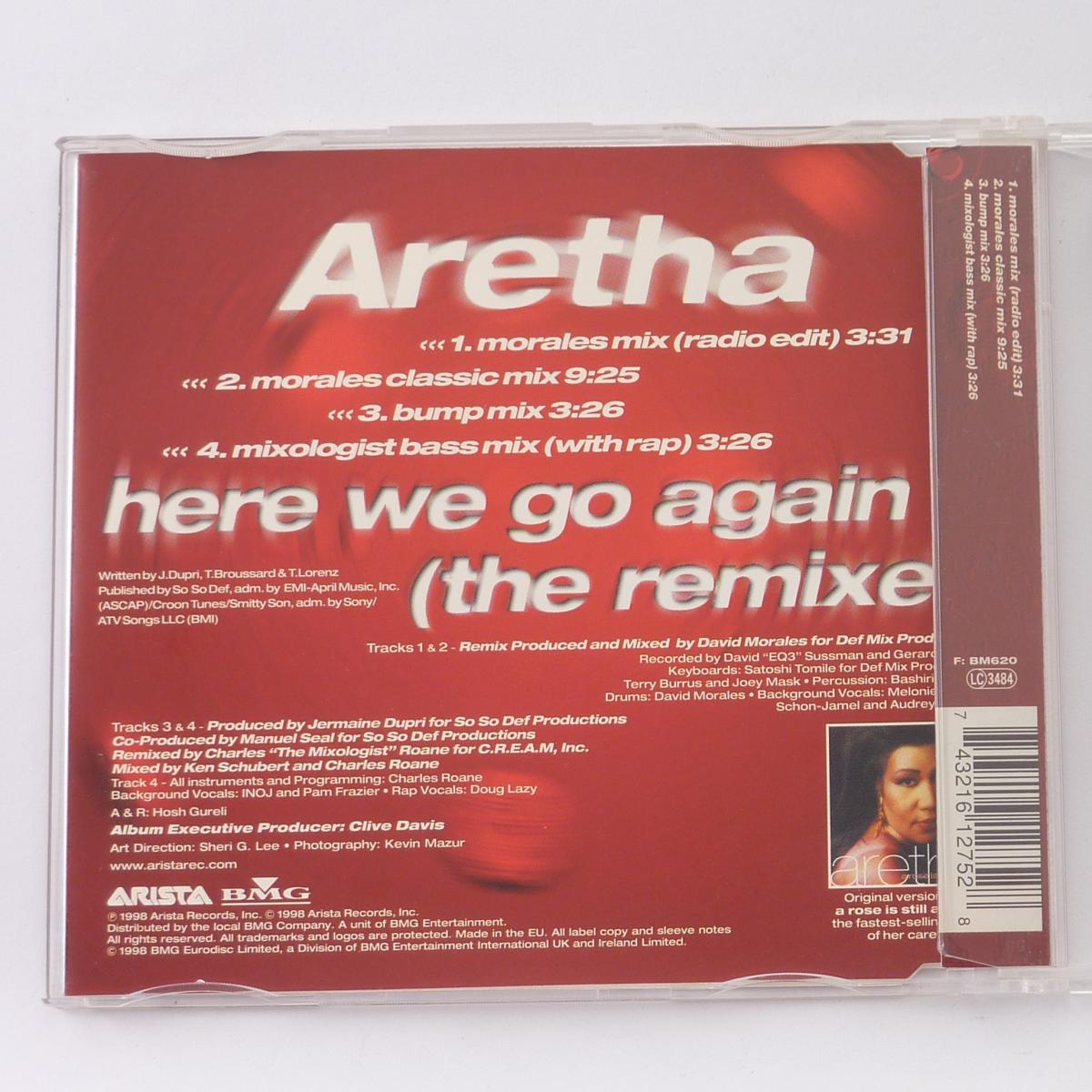 Aretha Franklin Here We Go Again (The Remixes) CD Single