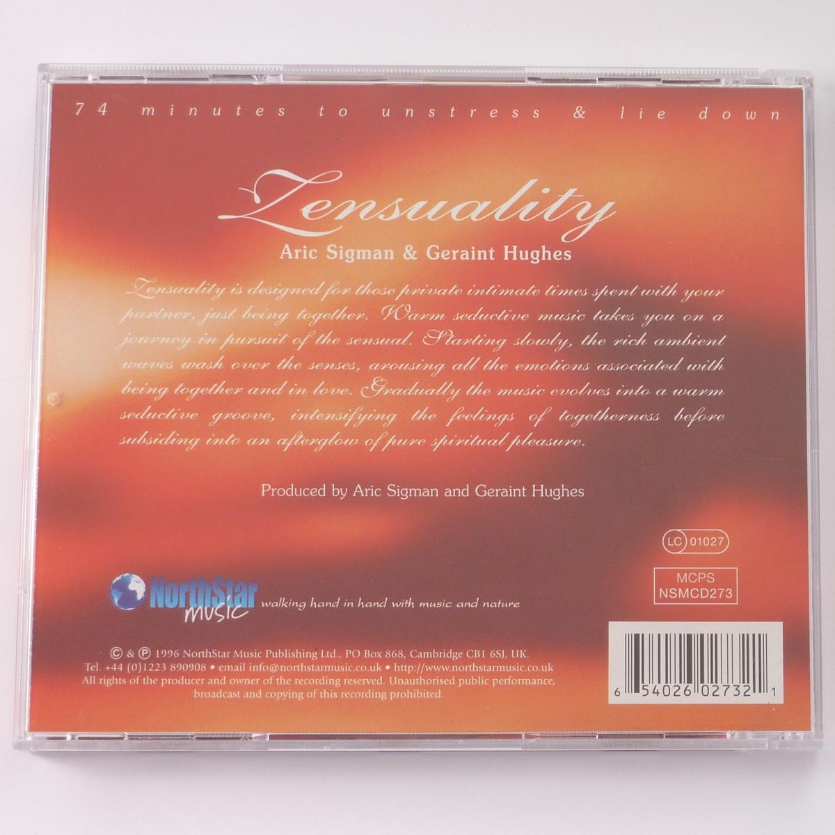 Aric Sigman & Geraint Hughes Zensuality CD Album