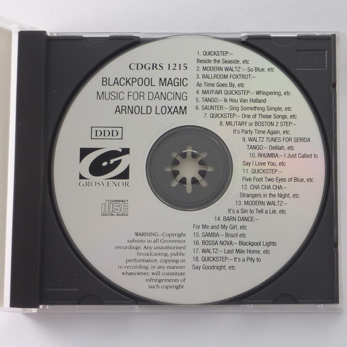 Arnold Loxam Blackpool Magic. Music For Dancing CD Album