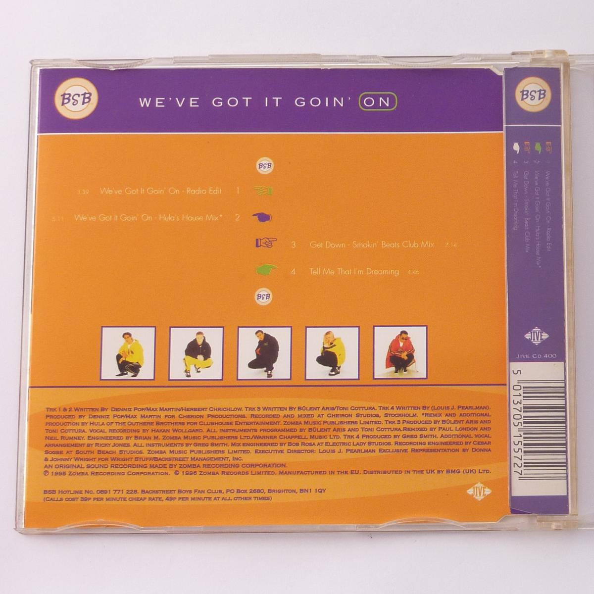 Backstreet Boys We've Got It Goin' On CD Single Reissue CD1