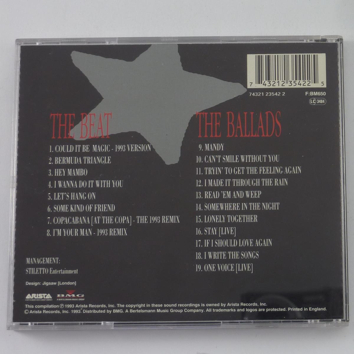 Barry Manilow Greatest Hits - The Platinum Collection CD Compilation