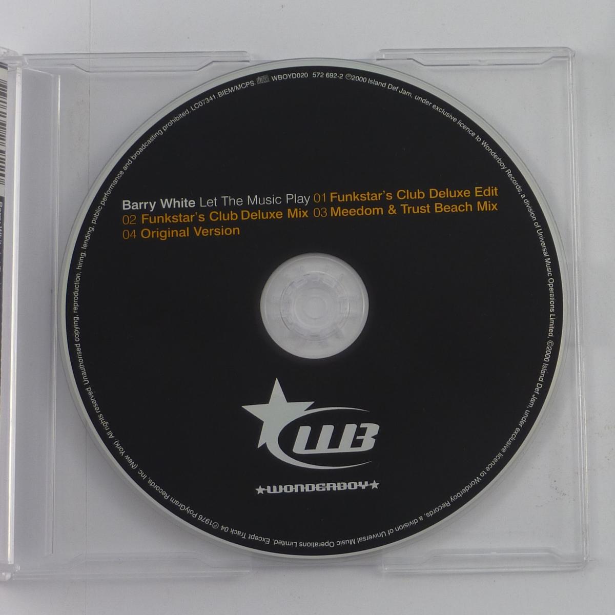 Barry White Let The Music Play (Funkstar Deluxe Remixes) CD Single