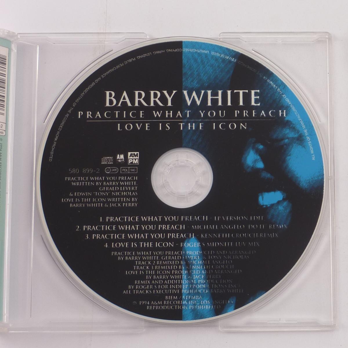 Barry White Practice What You Preach / Love Is The Icon CD Single
