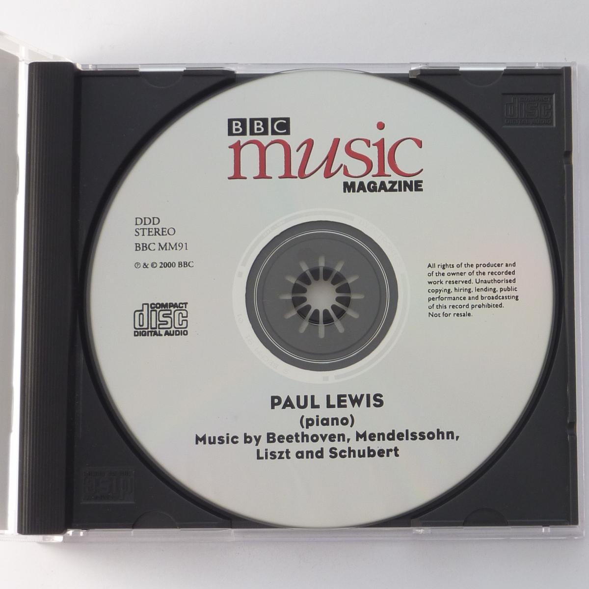 Beethoven / Mendelssohn / Liszt / Schubert / Paul Lewis Piano Sonata 'Les Adieux' And Music By Mendelssohn, Liszt & Schubert CD Enhanced Stereo