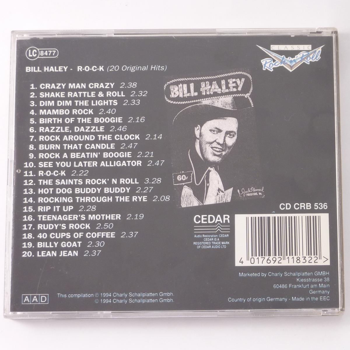 Bill Haley R-O-C-K (20 Original Hits) CD Compilation