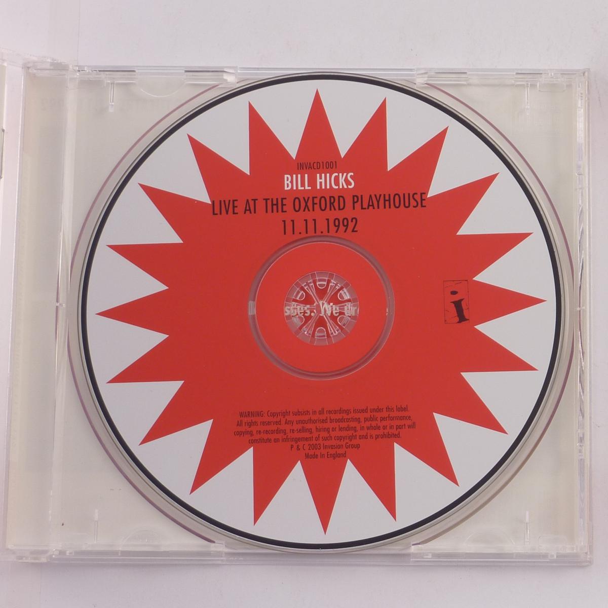 Bill Hicks Shock And Awe: Live At Oxford Playhouse 11 November 1992 CD