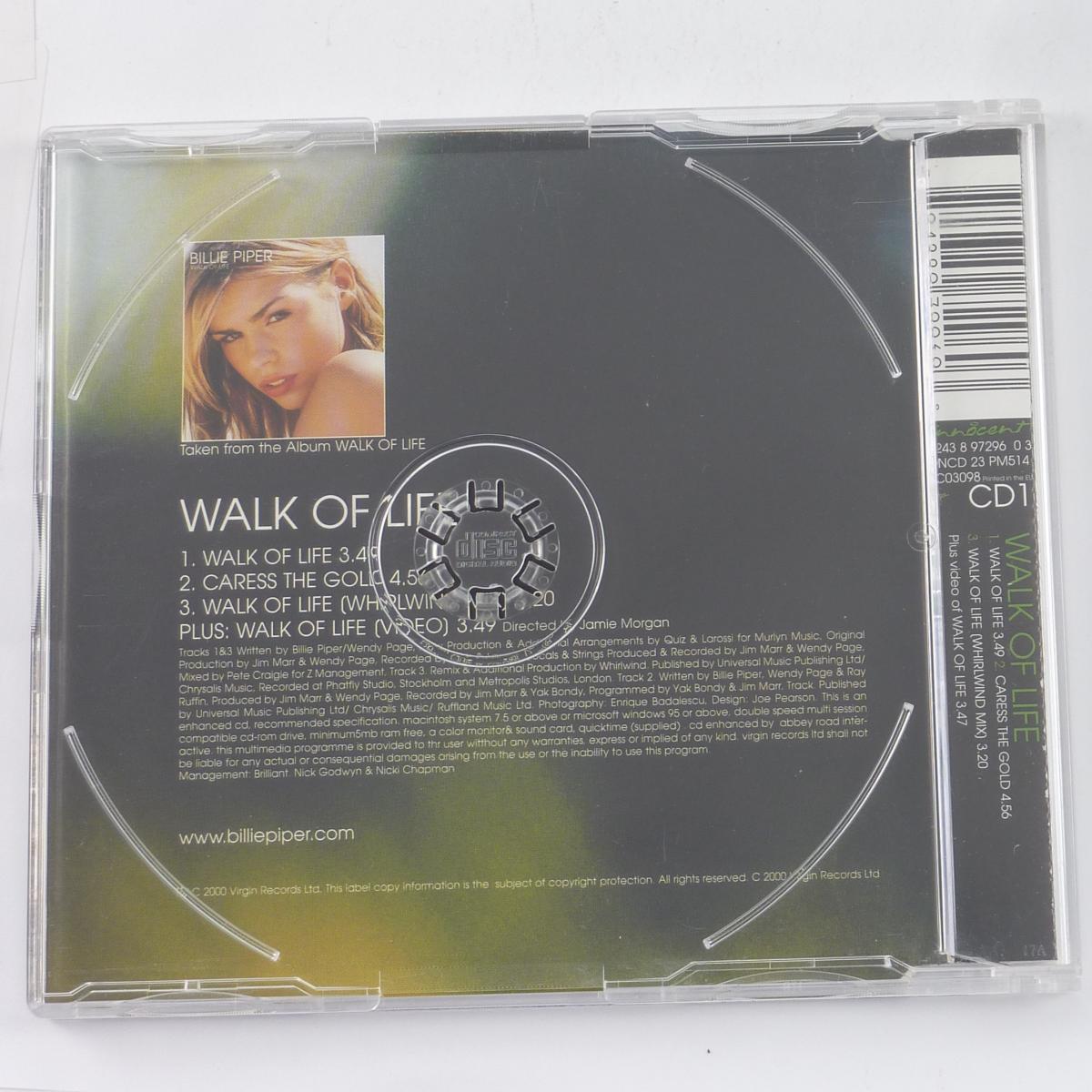 Billie Piper Walk Of Life CD Single Enhanced CD1