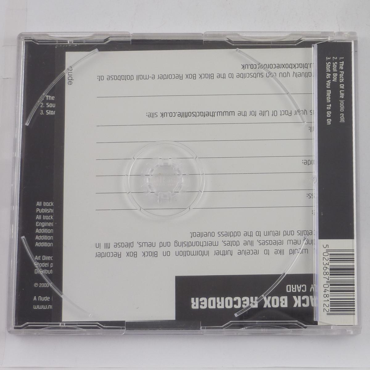 Black Box Recorder The Facts Of Life CD Single CD1