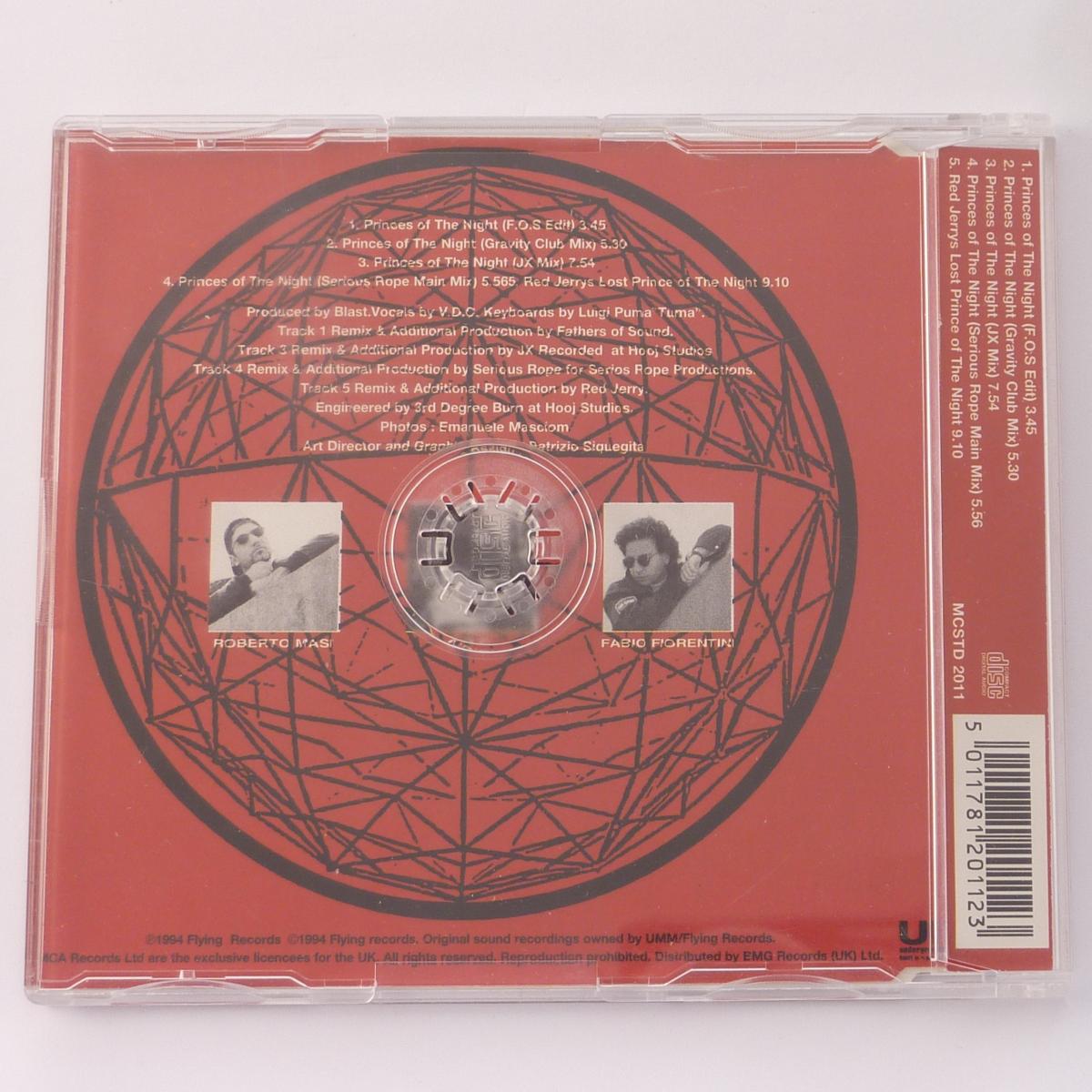 Blast Featuring V.D.C. Princes Of The Night CD Single