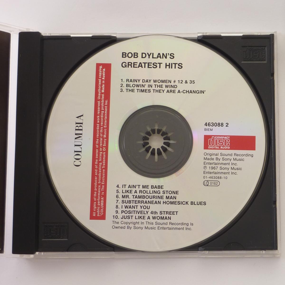 Bob Dylan Bob Dylan's Greatest Hits CD Compilation Reissue Remastered