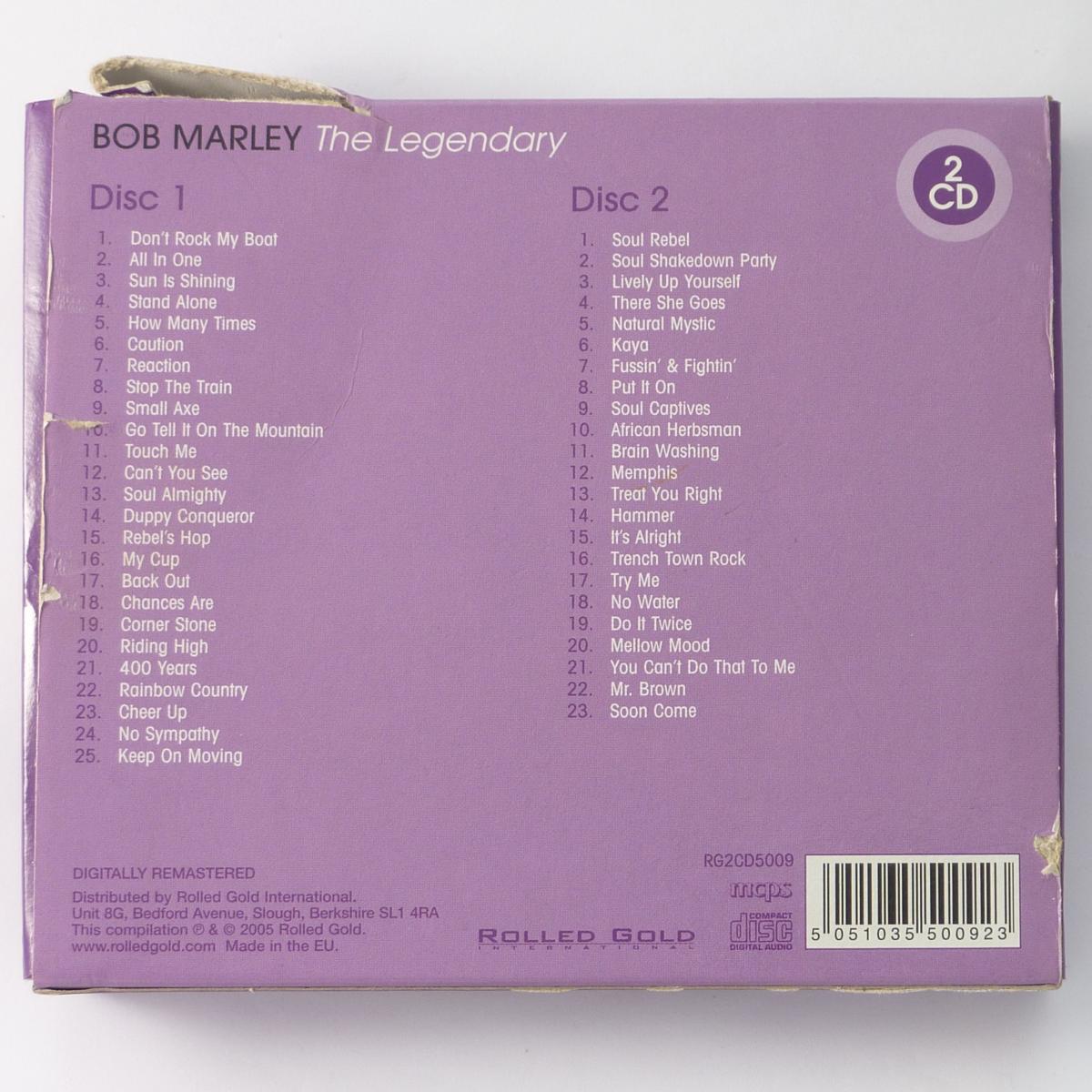 Bob Marley The Legendary 2 × CD Compilation Remastered Digipak