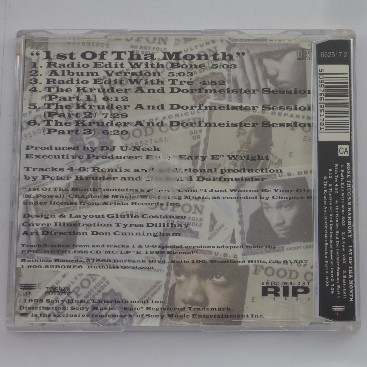 Bone Thugs-N-Harmony 1st Of Tha Month CD Single Stereo