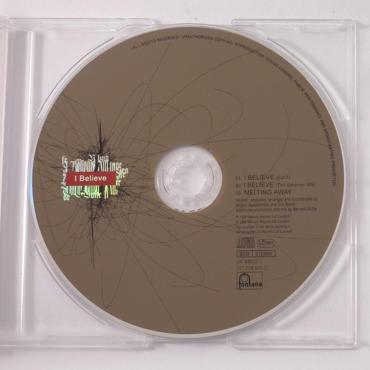 Booth And The Bad Angel I Believe CD Single CD1