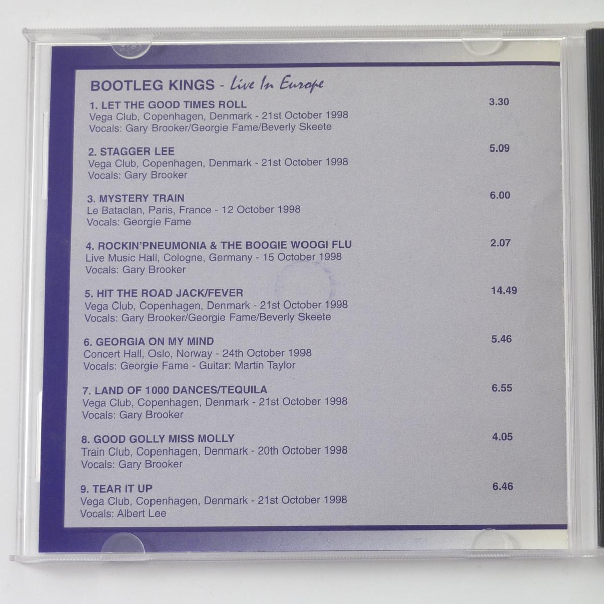 Bootleg Kings Live In Europe CD Album Stereo