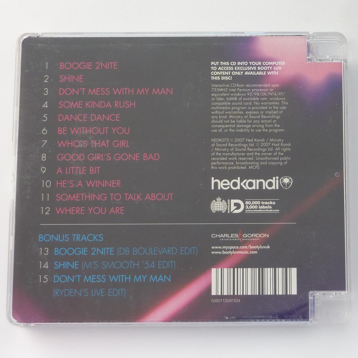 Booty Luv Boogie 2Nite CD Album Enhanced Super Jewel Box