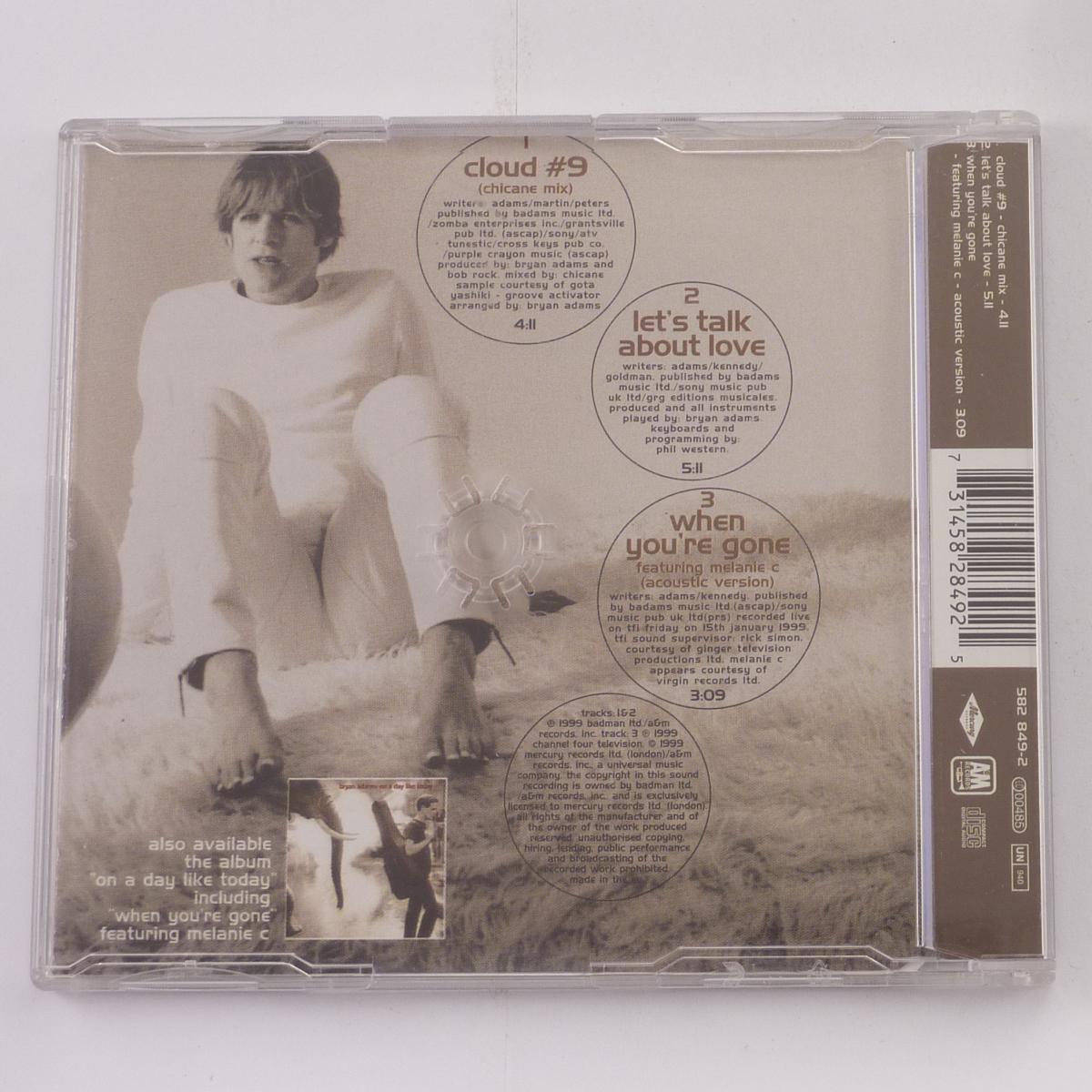 Bryan Adams Cloud #9 CD Single CD1