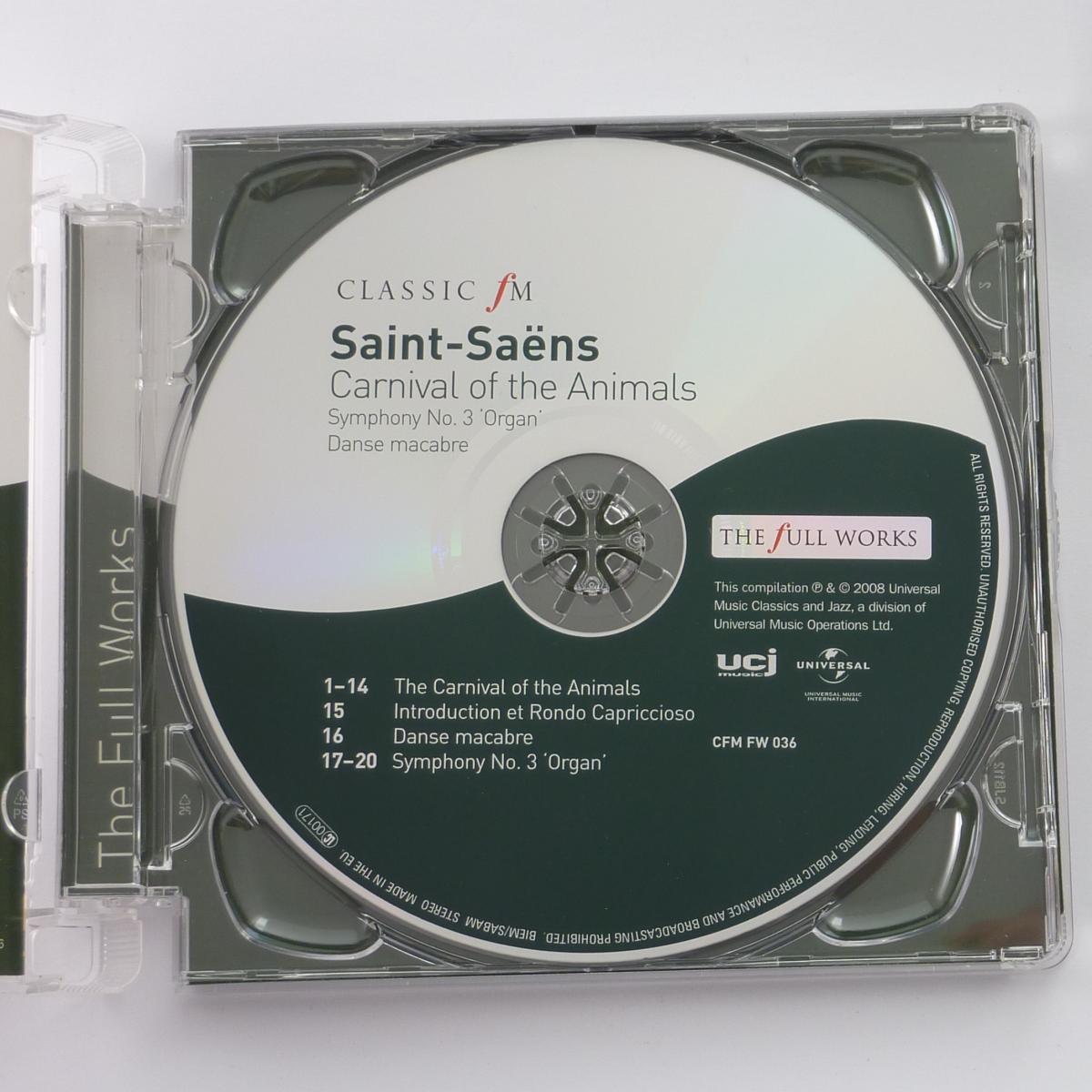 Camille Saint-Saëns Carnival of the Animals CD Compilation