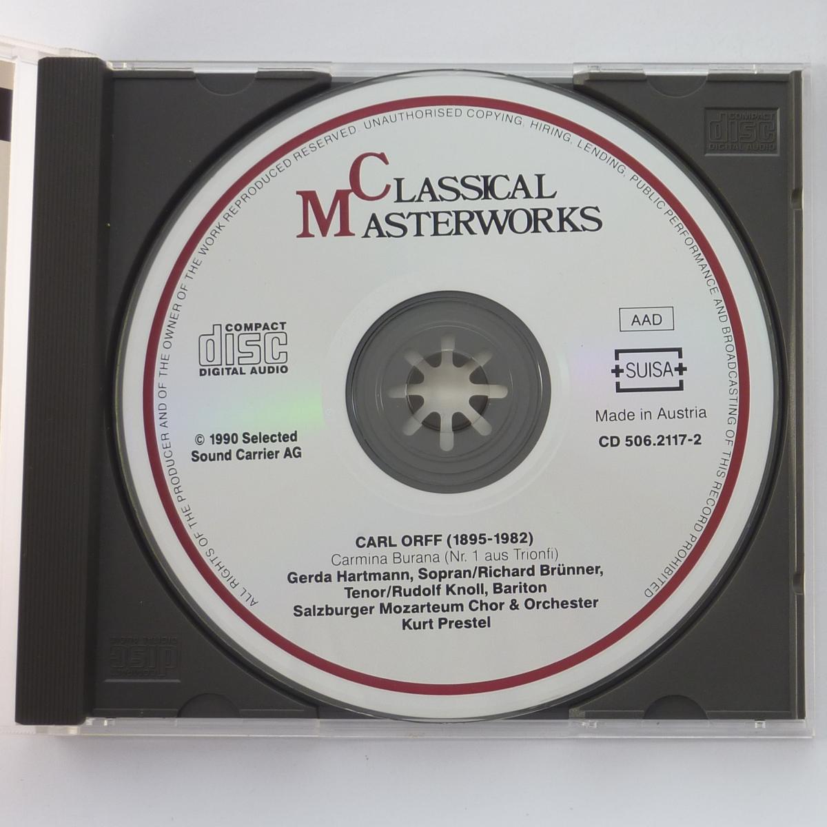 Carl Orff Carmina Burana (Nr. 1 Aus Trionfi) CD