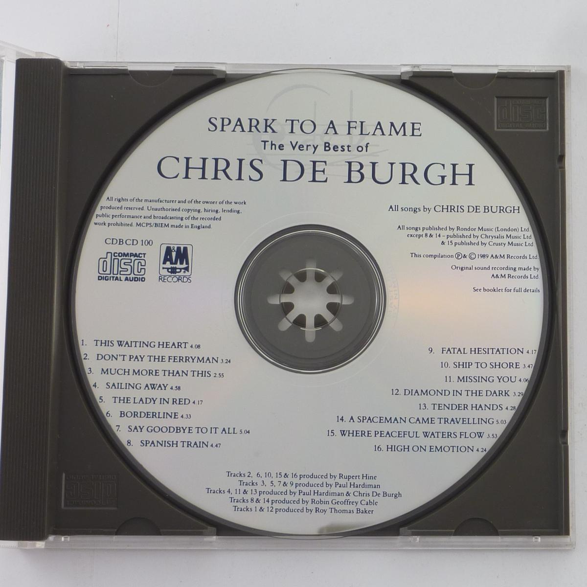 Chris de Burgh Spark To A Flame (The Very Best Of Chris De Burgh) CD Compilation