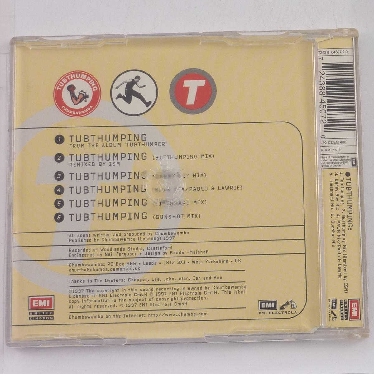 Chumbawamba Tubthumping CD Single Stereo