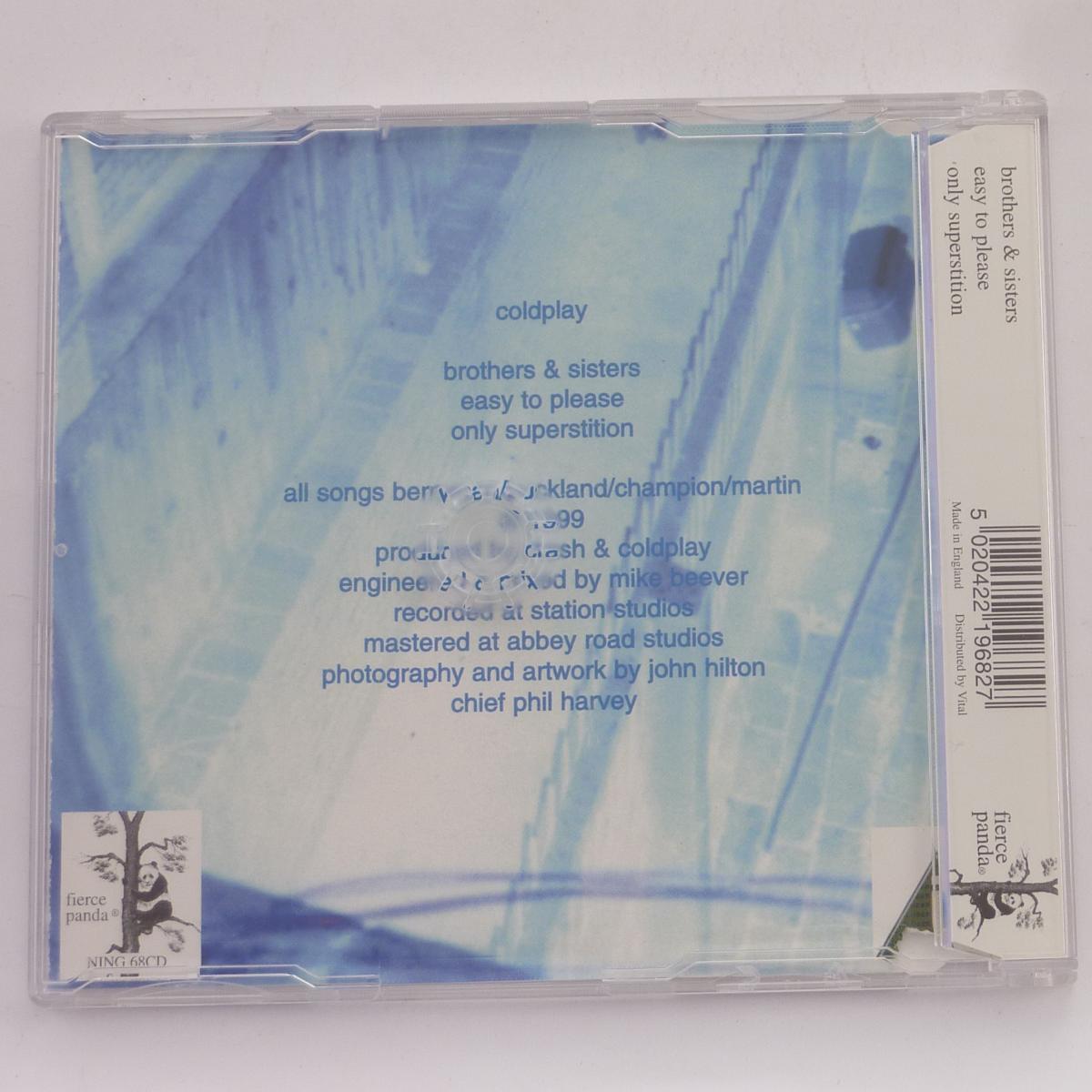 Coldplay Brothers & Sisters CD Single