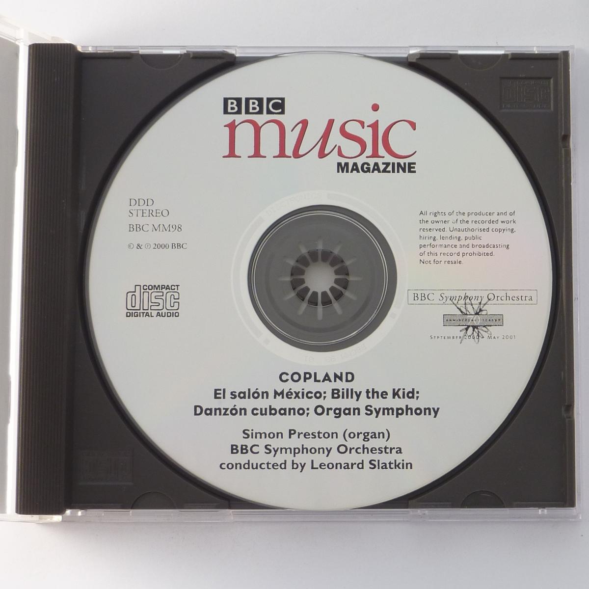 Copland - BBC Symphony Orchestra / Leonard Slatkin Billy The Kid, Organ Symphony, El Salón México, Danzón Cubano CD Enhanced