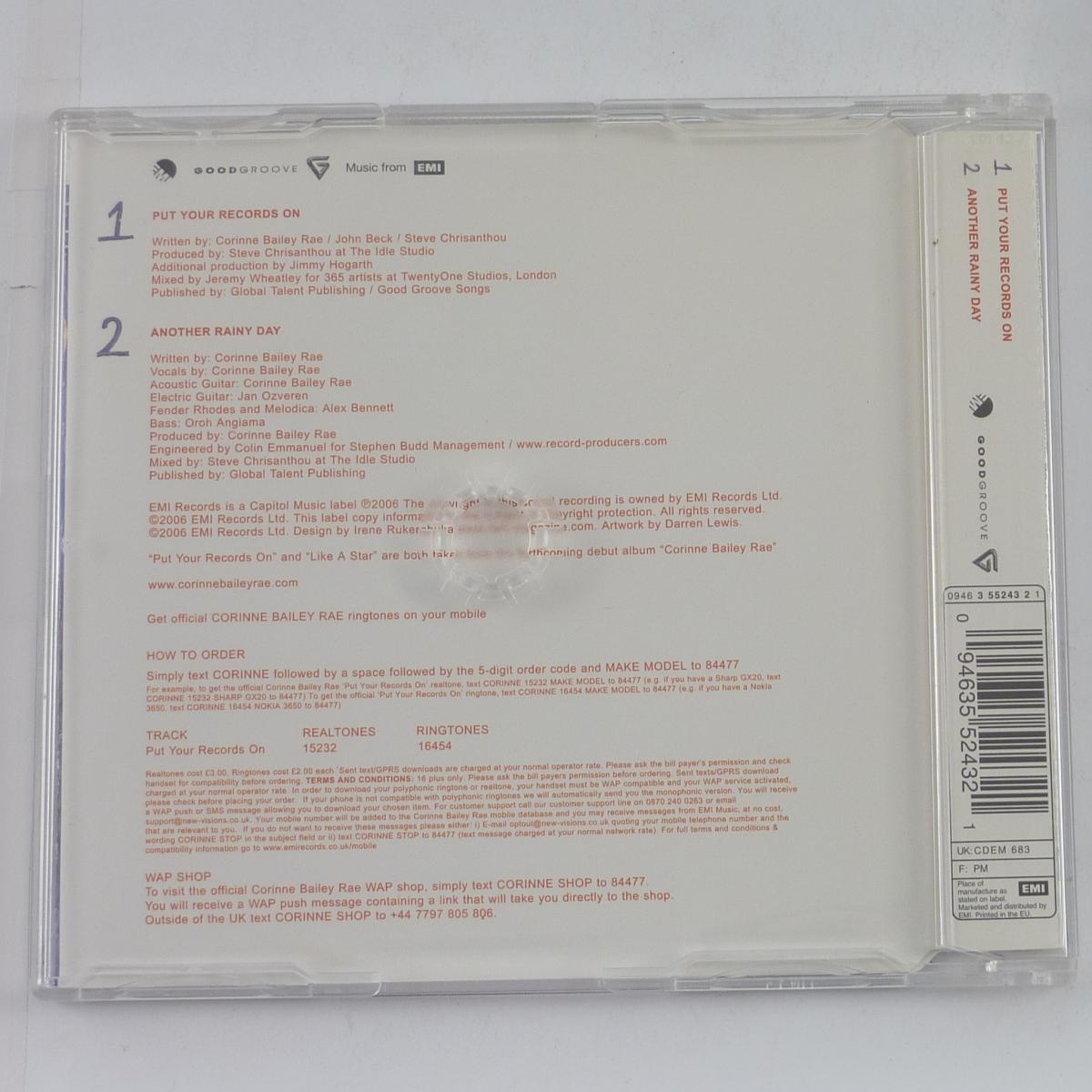 Corinne Bailey Rae Put Your Records On CD Single