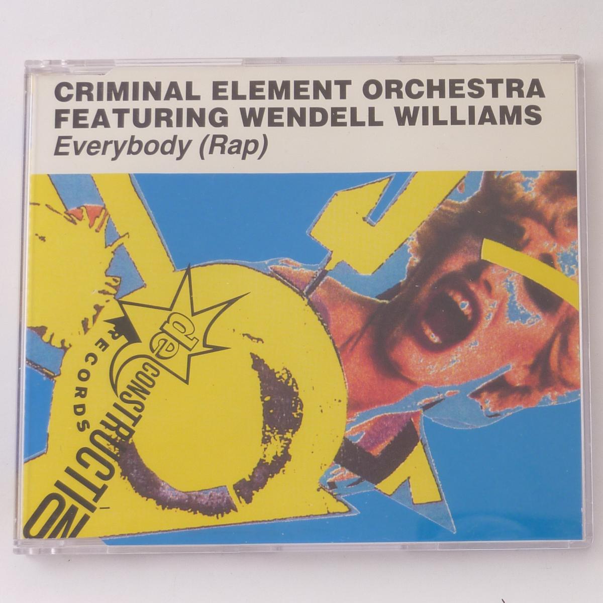 Criminal Element Orchestra Featuring Wendell Williams Everybody (Rap) CD Single
