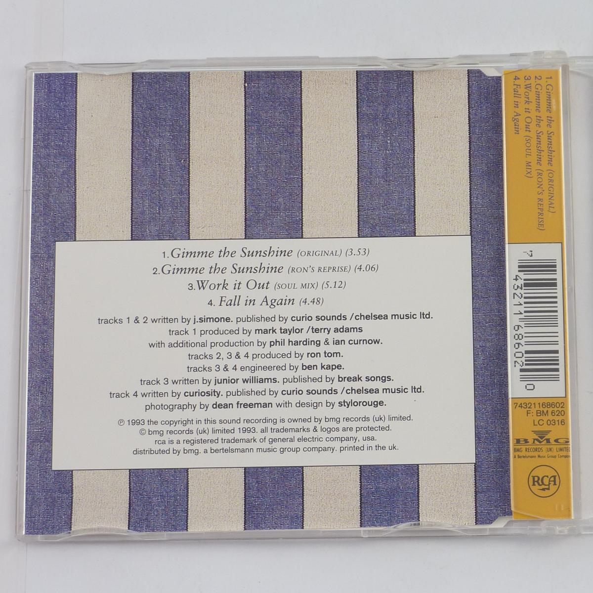 Curiosity Gimme The Sunshine CD Maxi-Single