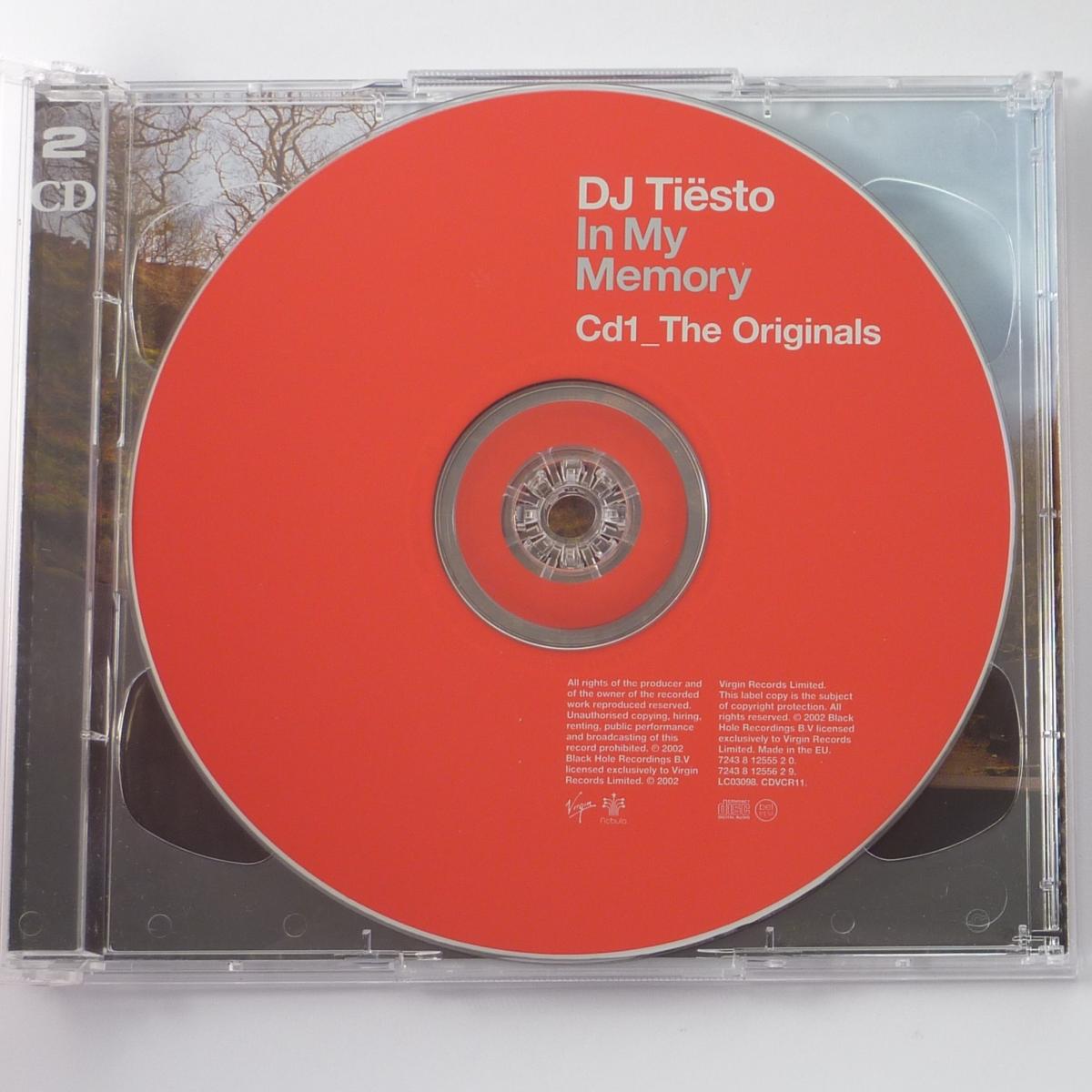 DJ Tiësto In My Memory 2 × CD Album Repress Mediamotion pressing