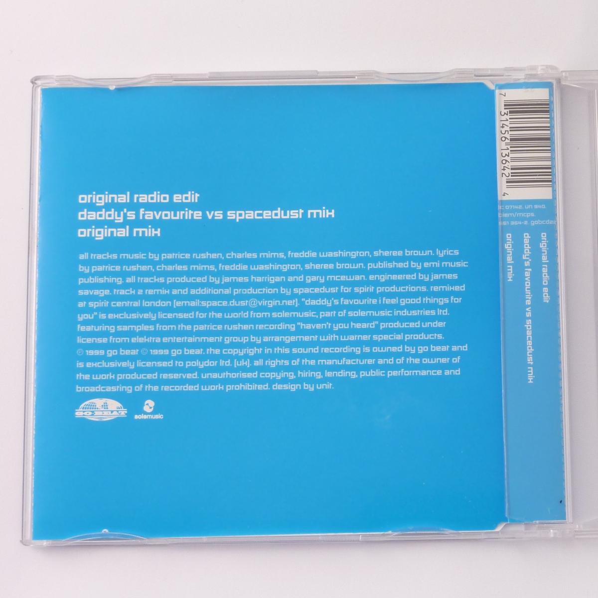 Daddy's Favourite I Feel Good Things For You CD Single CD1