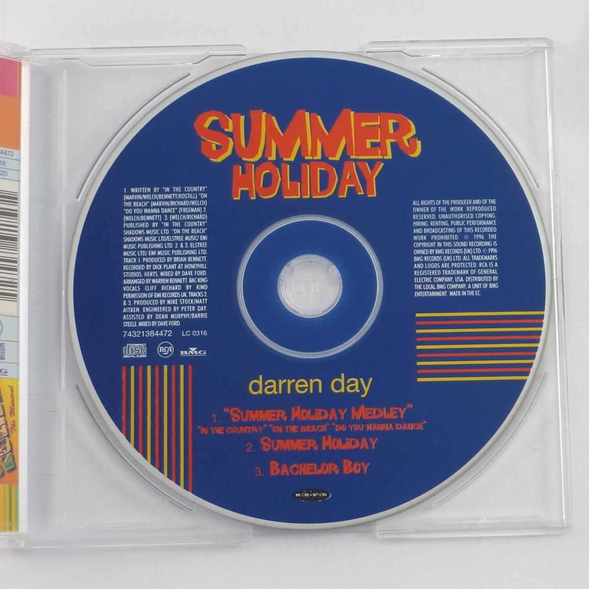 Darren Day Summer Holiday CD Single