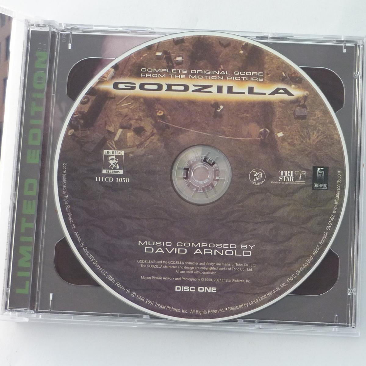 David Arnold Godzilla (Complete Original Score From The Motion Picture) 2 × CD Album Limited Edition