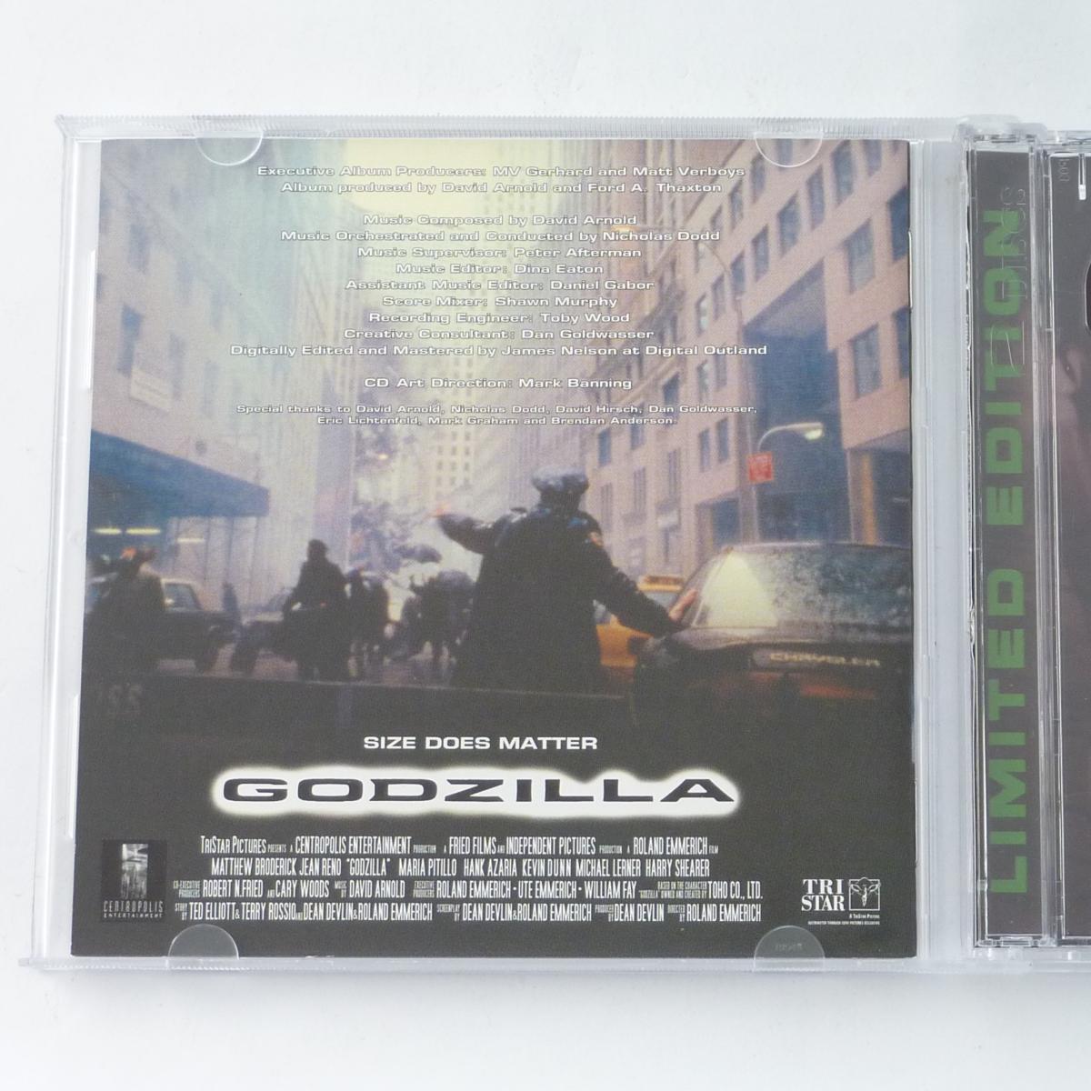 David Arnold Godzilla (Complete Original Score From The Motion Picture) 2 × CD Album Limited Edition