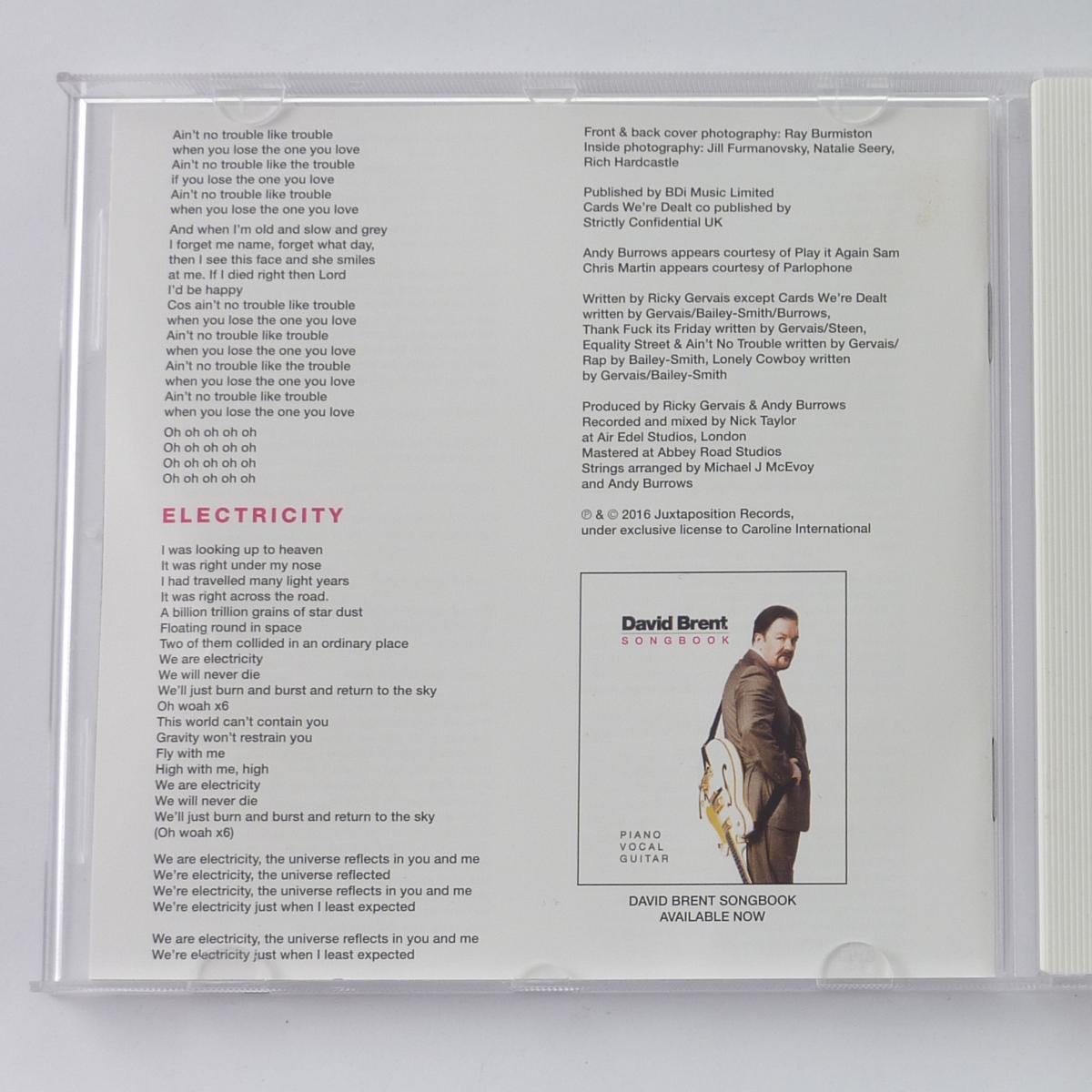 David Brent & Foregone Conclusion Life On The Road CD Album