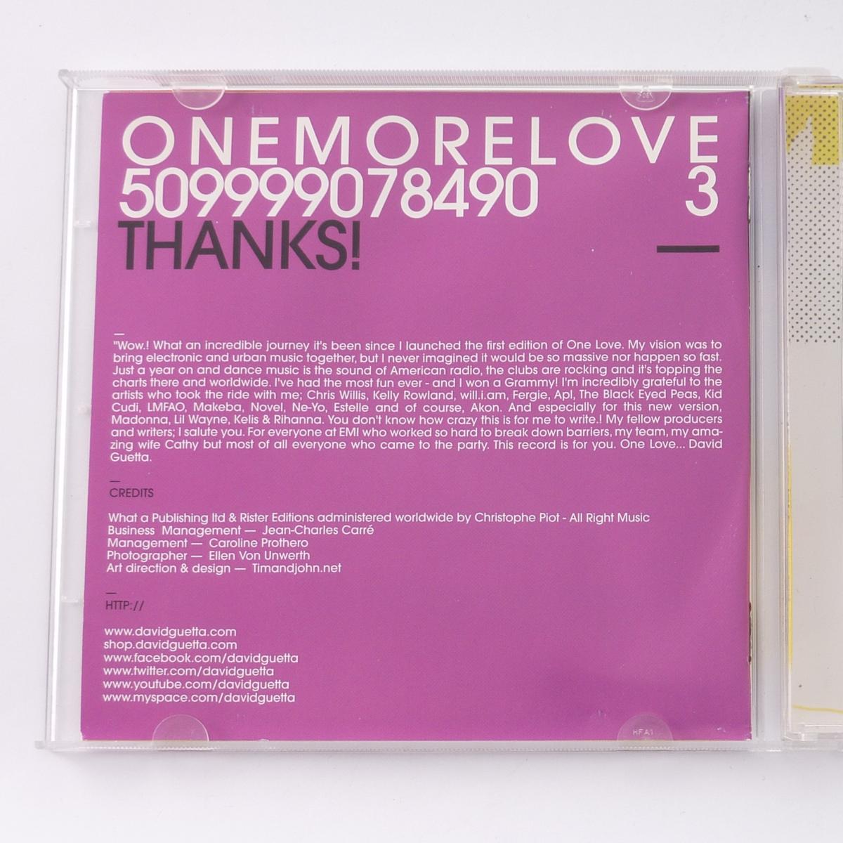 David Guetta One More Love 2 × CD Album Enhanced