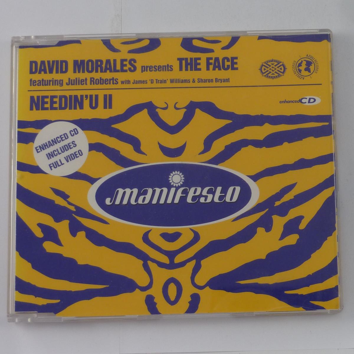 David Morales Presents The Face (3) Needin' U II CD Single Enhanced