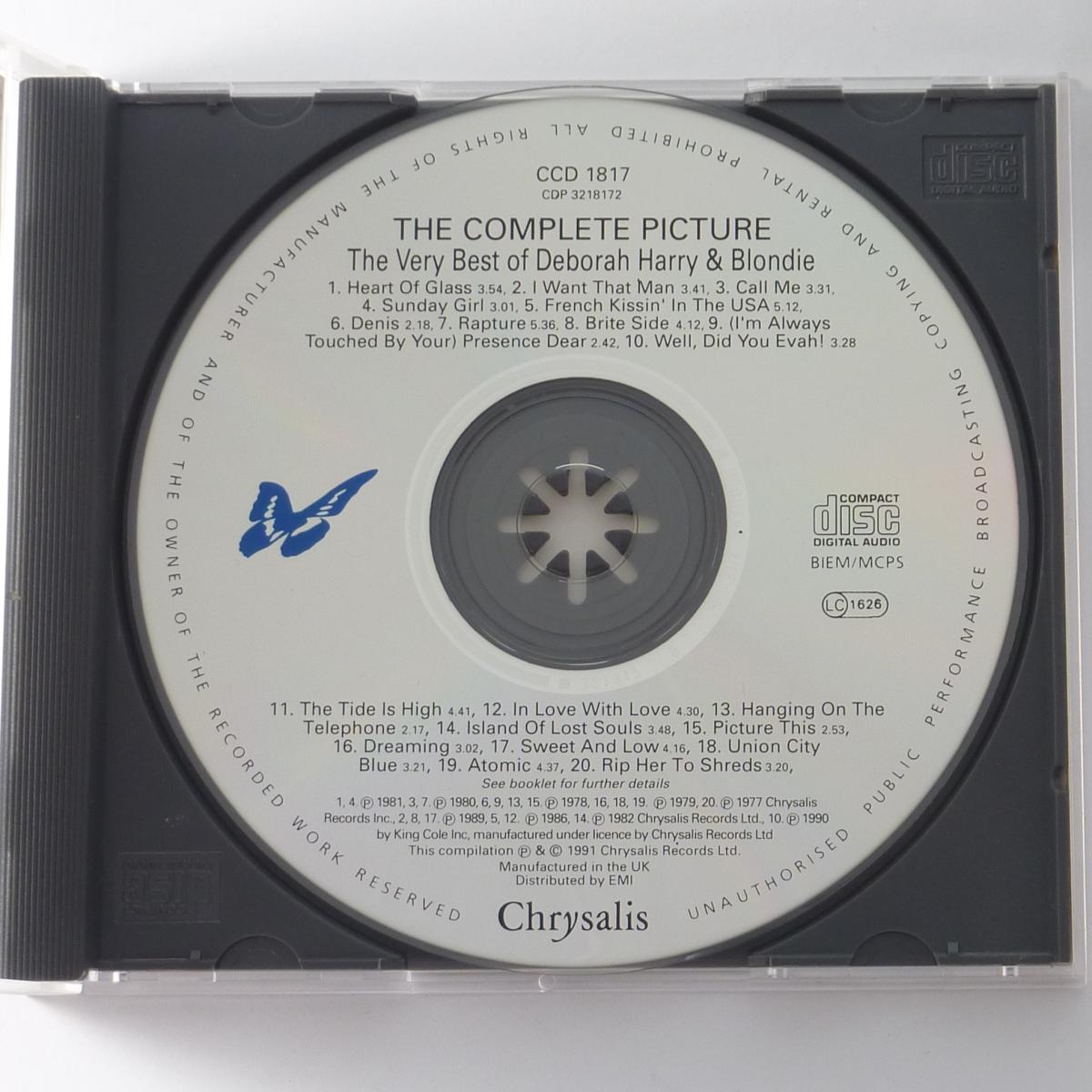 Deborah Harry And Blondie The Complete Picture - The Very Best Of Deborah Harry And Blondie CD Compilation Repress