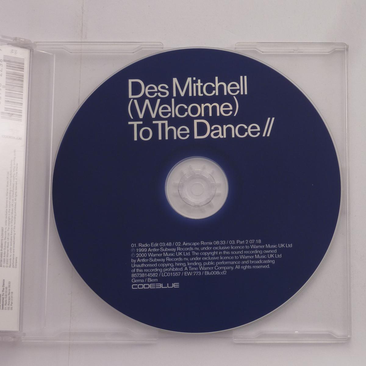 Des Mitchell (Welcome) To The Dance CD Single CD2