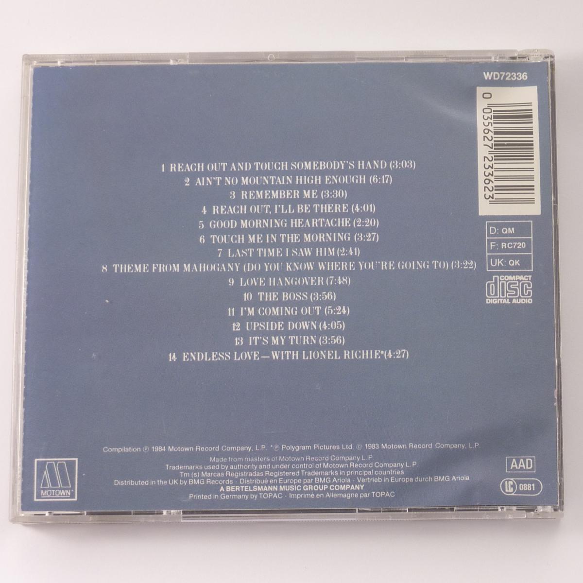 Diana Ross 14 Greatest Hits CD Compilation Repress