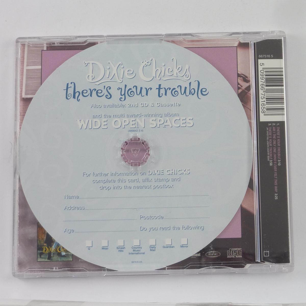 Dixie Chicks There's Your Trouble CD Single
